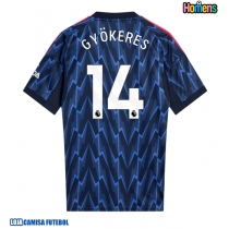Camisa de Futebol Arsenal Viktor Gyokeres #14 Equipamento Secundário 2025-26 Manga Curta